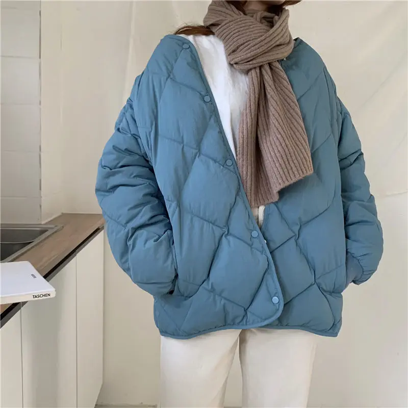 

HziriP 2019 New Winter Jacket Fashion Outwear Casual Jackets Solid Tops All-Match Stylish Warm Parkas Loose Thick Women Coat