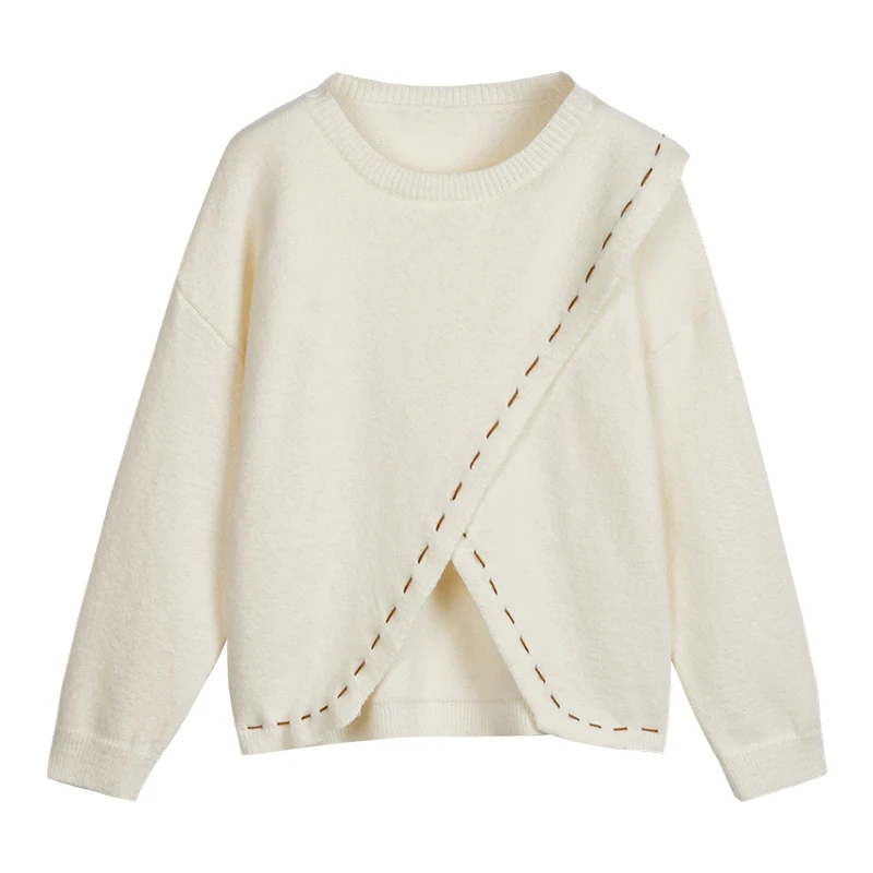 

Knitwear Women Spring and Autumn 2020 new Korean version of loose thin sweater long-sleeved early autumn jacket