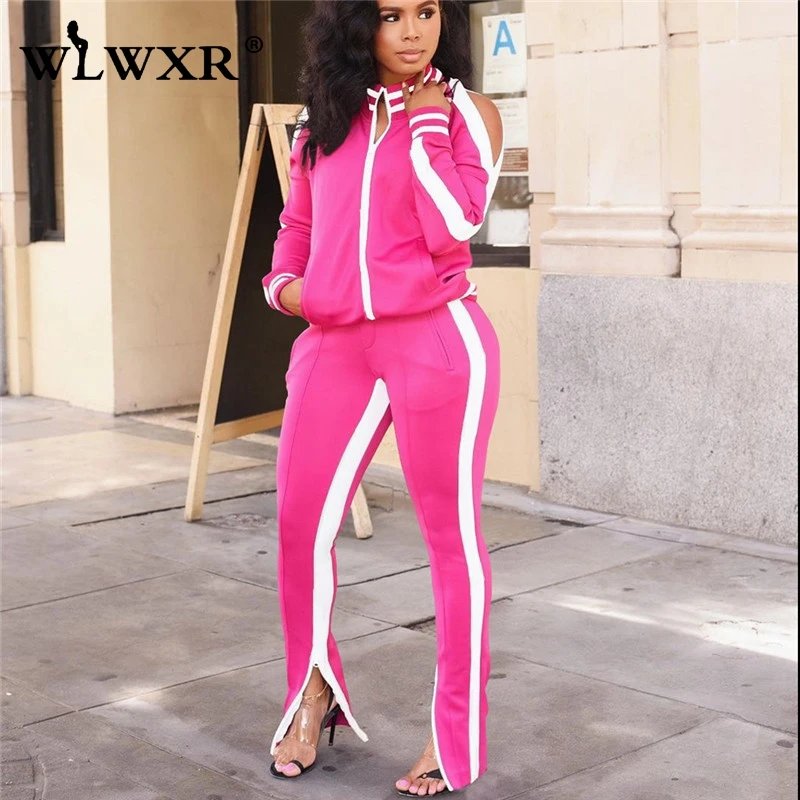 neon pink tracksuit