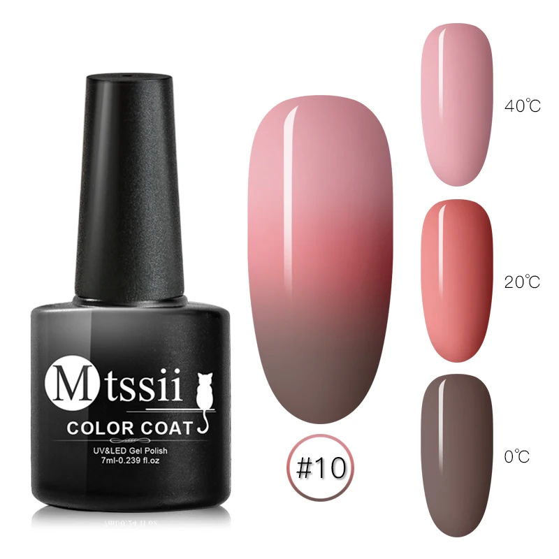 Mtssii, Термальный ультра-тонкий блеск, 3 цвета, Гель-лак для ногтей, цветовая температура, гель для изменения цвета, отмачиваемый УФ-гель для ногтей, искусство - Цвет: DH458