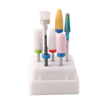 

Nail Drill Bits Set 7 Pcs Tungsten Carbide Nail File Drill Bit Manicure Pedicure With Nail Drill Bit Holder