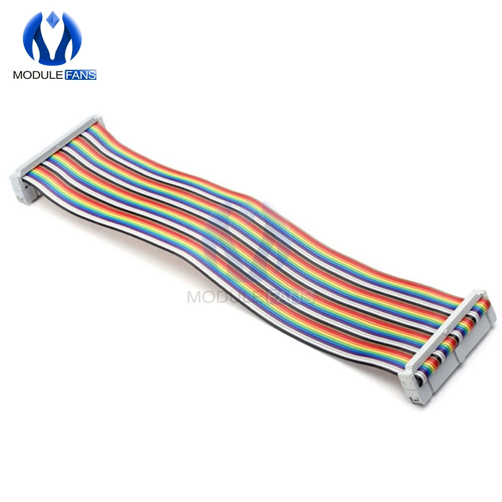 20 см 40 PIN Way GPIO Радужный ленточный кабель для Raspberry Pi Model B / +|cable gpio|cable ribboncable pin |