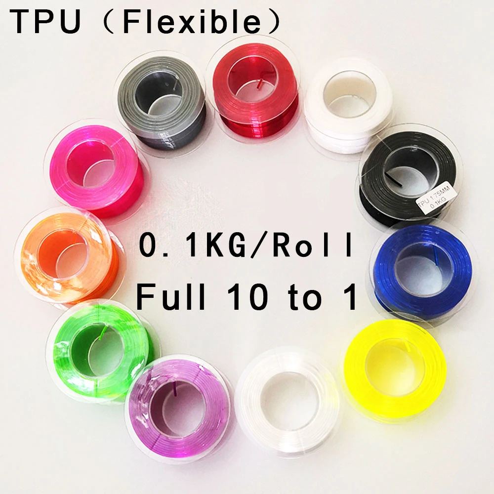 Нить из ТПУ гибкий мягкий материал для 3d печати нить 1 75 мм EP 3D принтера