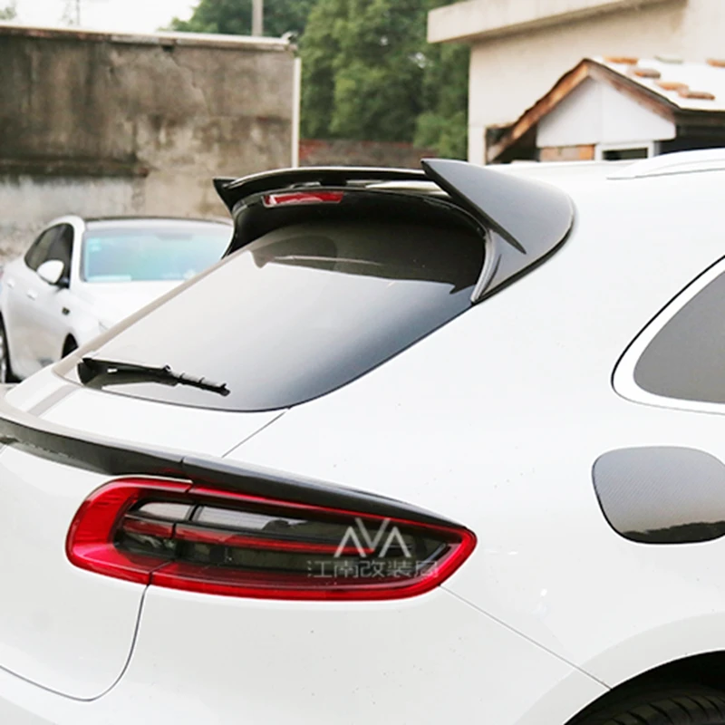Задний спойлер на крыше из углеродного волокна для Porsche Macan, спойлер-, задние крылья, Стайлинг автомобиля