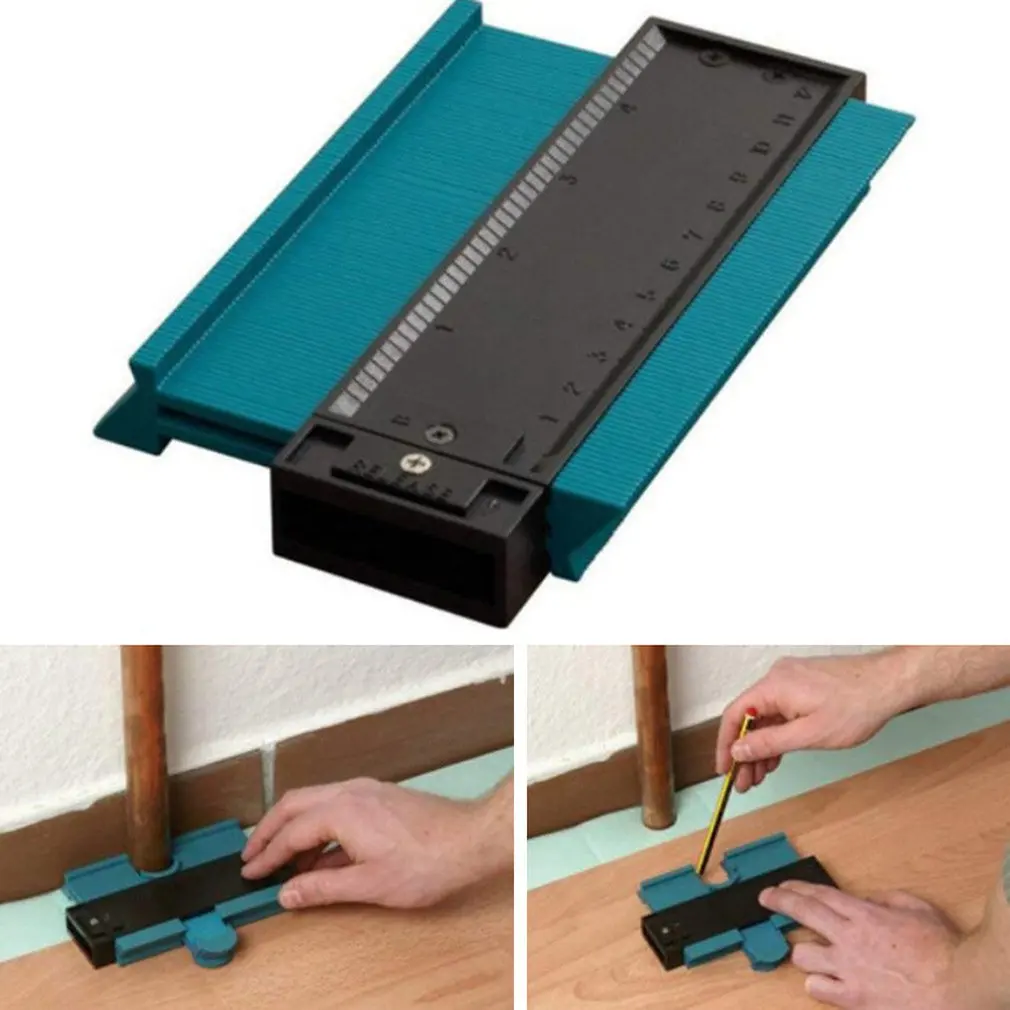 

Irregular Contour Arc Ruler ABS Profile meter Contour Gauge Duplicator Multifunctional woodworking tools 1 Piece