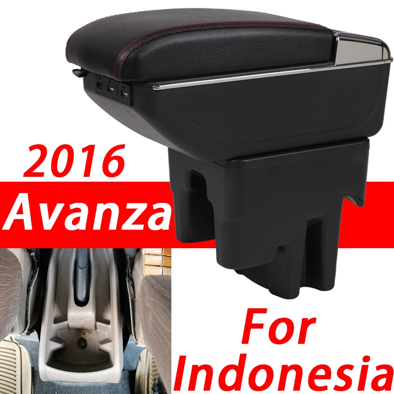 Для Toyota Avanza подлокотник коробка подлокотник Универсальный Автомобильный центральная консоль Модификация аксессуары двойной поднятый с USB