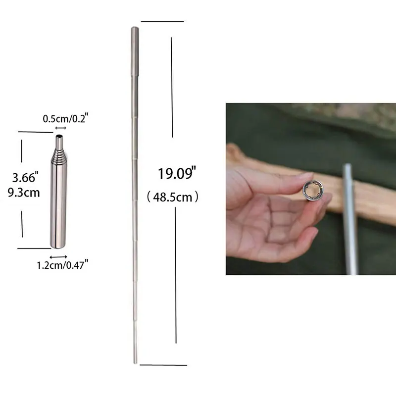 

1PC Outdoor Blowing Torch Adjustable Camping Torch Pocket Bellow Survival Tools