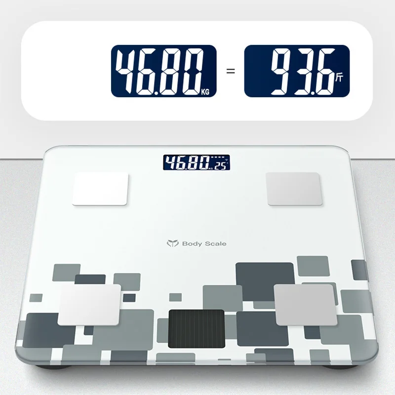 

Hot Weight Scale Solar Charging Floor LCD Screen APP Data Monitor Sports Fitness Yoga Tools Body Fat Scale Bathroom Health Care