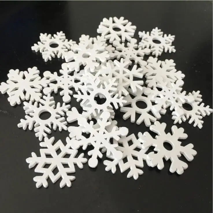 白色雪花圣诞系列木片4