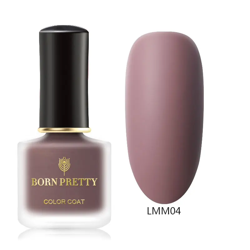 BP-LMM04 BORN PRETTY матовый голографический лак для ногтей, черный лак для ногтей, Быстросохнущий лак для ногтей, цветные нагеллаки для украшения ногтей, 6 мл - Цвет: BP-LMM04