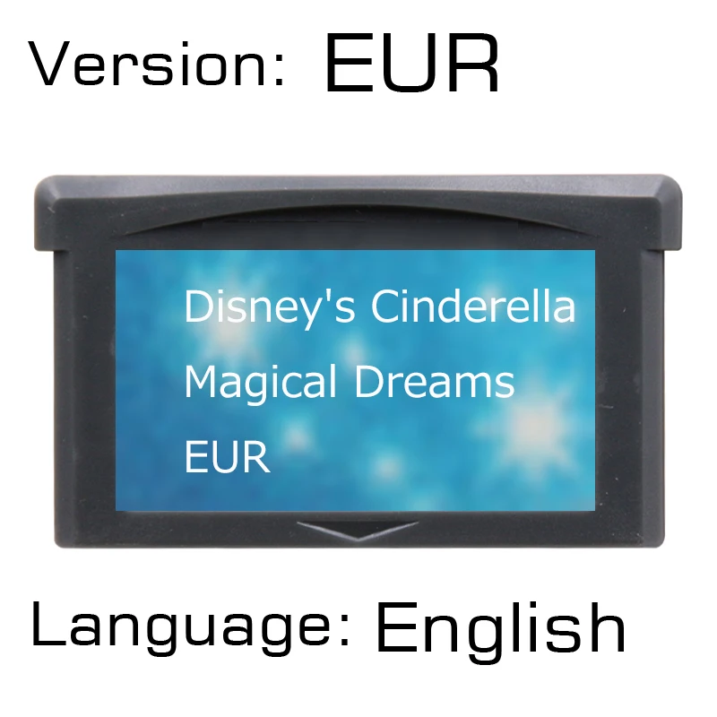 Disney'sCinderella магические сны 32 бит видеоигры картридж Консоли Карты ЕС версия на английском языке