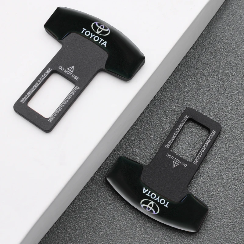 1/2pcs Quality Alloy Car Seat Belt Cover Clip Safety Plug For Toyota Corolla E150 Camry 40 70 Rav4 Mark2 Land Cruiser 200 | Автомобили и