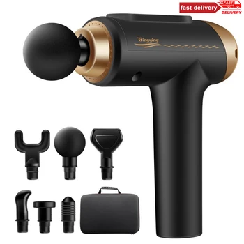 

Massage Gun Muscle Relaxation Massager Vibration Fascial Gun Fitness Equipment Noise Reduction Design For Male Female 2020 NEW