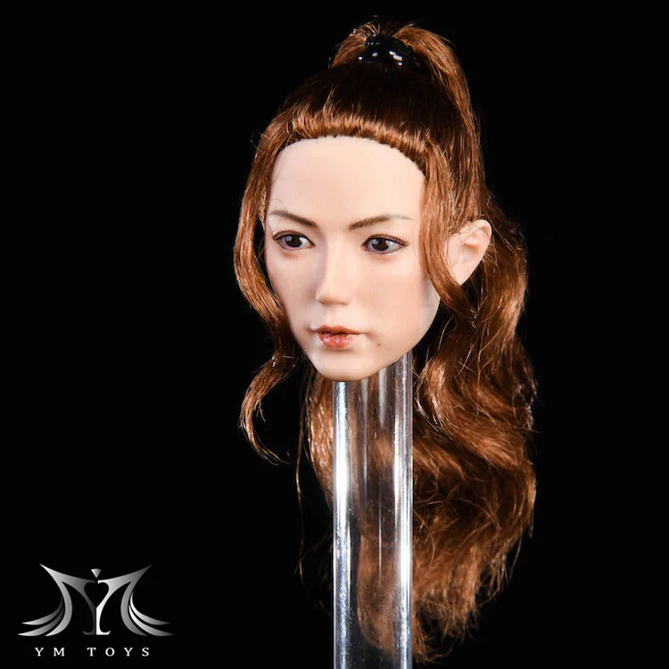 Collelctible YMT019 1:6 весы красивые азиатские женские головы ваять модель jing жажда для 12 ''экшн фигурка тела