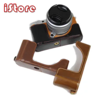 

PROTECTOR camera Base For FUJIFILM X-A7 PU leather bag Fuselage protection Shell Shoulder Strap & Body Jacket