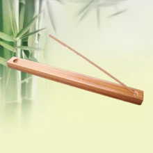 5 шт./компл. подставка дерево кадило лоток Ладан горелки палочки держатель натуральный ароматный Гостиная офис бамбуковые Портативный