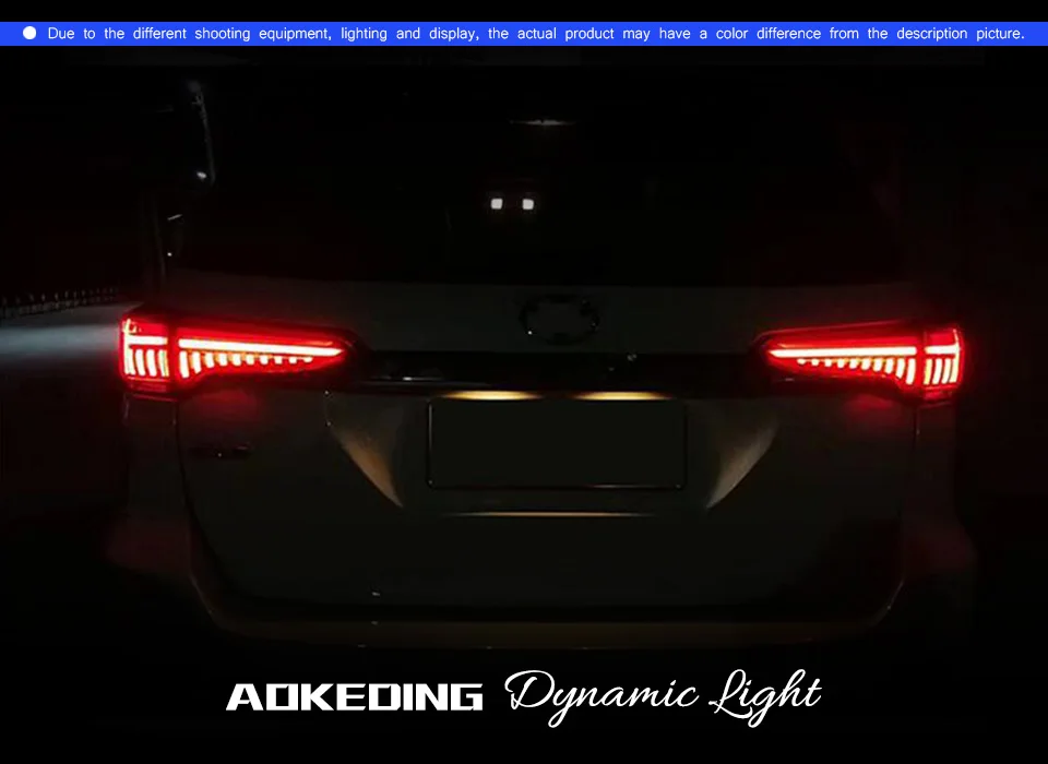 Задний фонарь для Toyota Fortuner- Audi-дизайн задние фонари светодиодные противотуманные фары DRL дневные ходовые огни тюнинг автомобильные аксессуары