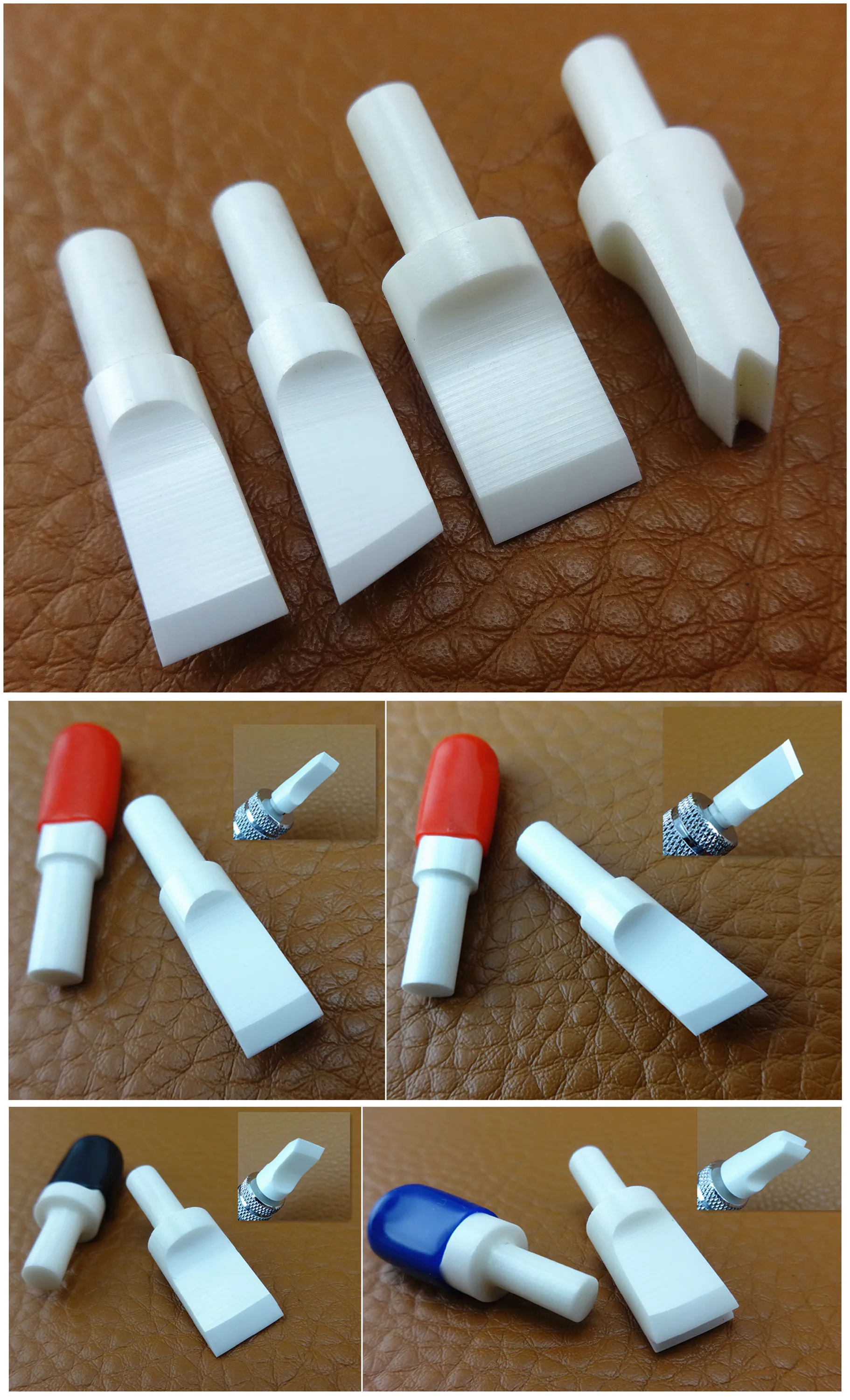 4 вида кожаных подшипников для рукоделия вращающийся нож резьбы + шт набор нано