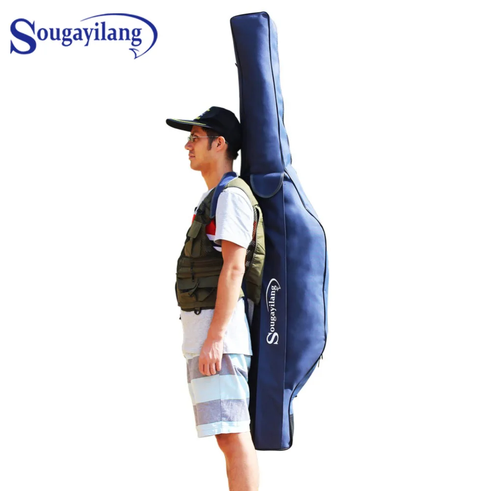 

Sougayilang 1.7M 1.1Kg Large Capacity Multi-function Fishing Bag Fishing Tackle Bag For Rod Line Lure Reel Collection