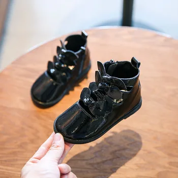 

MXHY girls in the tube shoes 2019 spring and autumn new fashion girls soft shoes students Korean version of the princess shoes