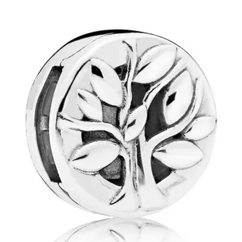 

New 925 Sterling Silver Bead Charm Reflexions Thee Of Life Clip Stopper Lock Beads Fit Bracelet Diy Jewelry
