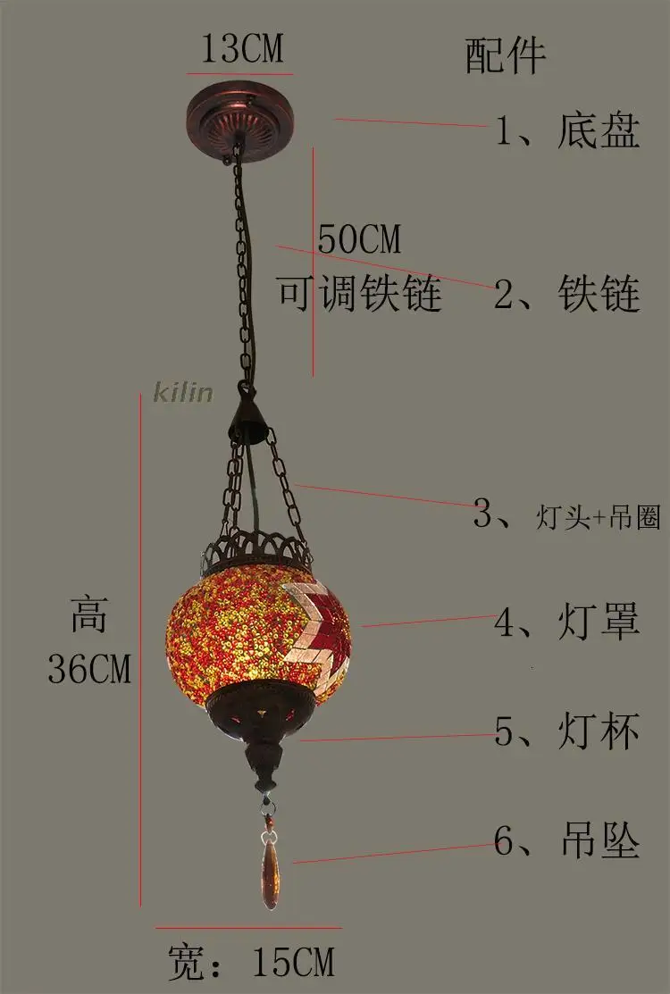 Турецкий марокканский подвесной светильник ручной работы, мозаичный витражный светильник для коридора, лестницы, кафе, ресторана, подвесной светильник