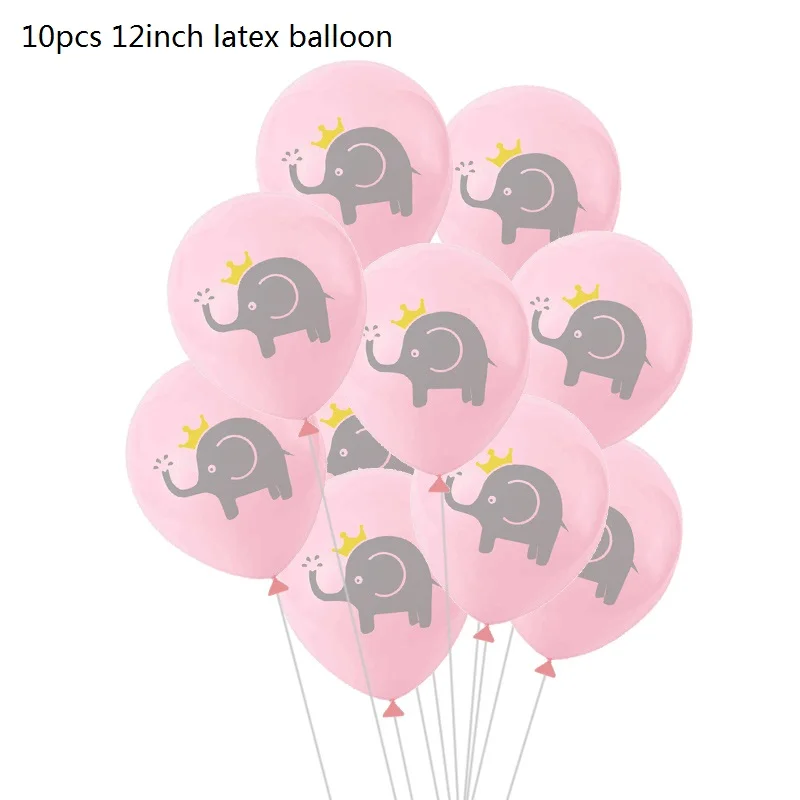 latex balloon set H Детский душ Слон-шар баннеры он или она пол раскрывают вечерние украшения гелиевые латексные шары мальчик девочка декор для вечеринки в честь Дня Рождения - Цвет: latex balloon set H