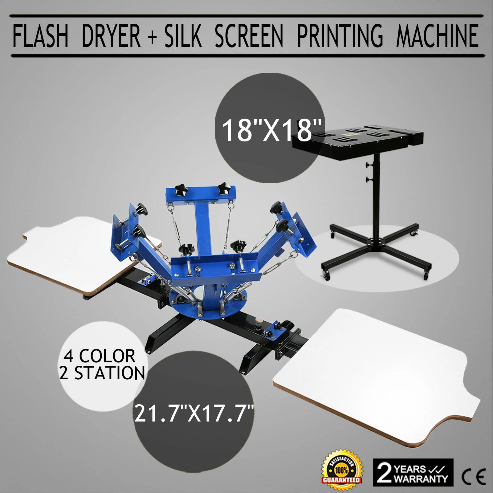 18x18 Flash Dryer 4 Color 2 Station Screen Printing Press Textile Printing Ink Curing De Woodworking Benches Aliexpress