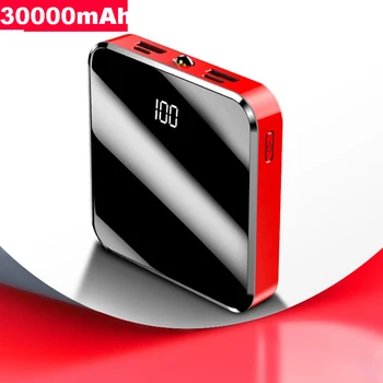 

30000mAh Mini Power Bank For Xiaomi mi 9 8 iPhone 11 Samsung Powerbank Portable External Battery Charger Fast Charging Poverbank