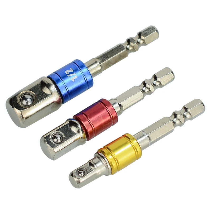 XCAN адаптер для сверла 3 шт. шестигранный хвостовик 1/4 &quot3/8&quot 1/2 &quotсверла