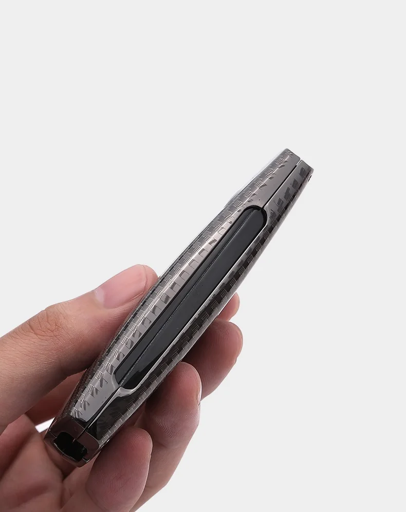 Carbon Fiber Style Zinc Alloy Car Key Case Cover Shell Protector Styling Accessories for VW Volkswagen Touareg