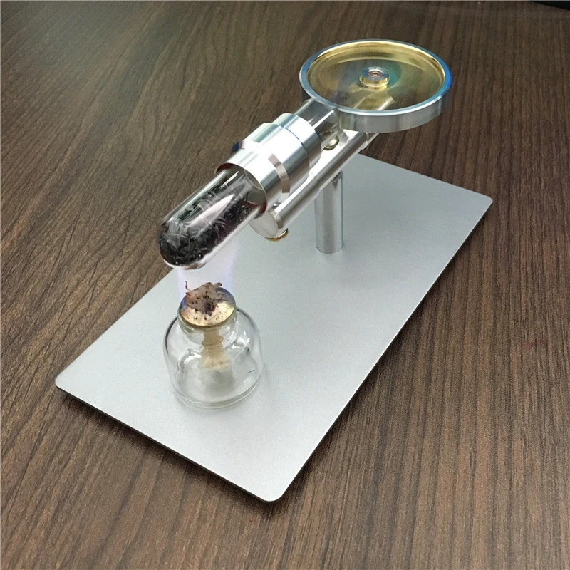 

Single cylinder Stirling engine Micro heat engine Steam engine model Physical experiment gift