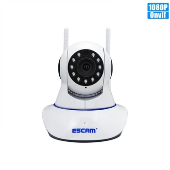 

ESCAM G01 HD 1080P 2MP Dual Antenna Pan/Tilt WiFi IP Camera ONVIF Two Way Talk IR Night Vision Motion Detection Security Camera