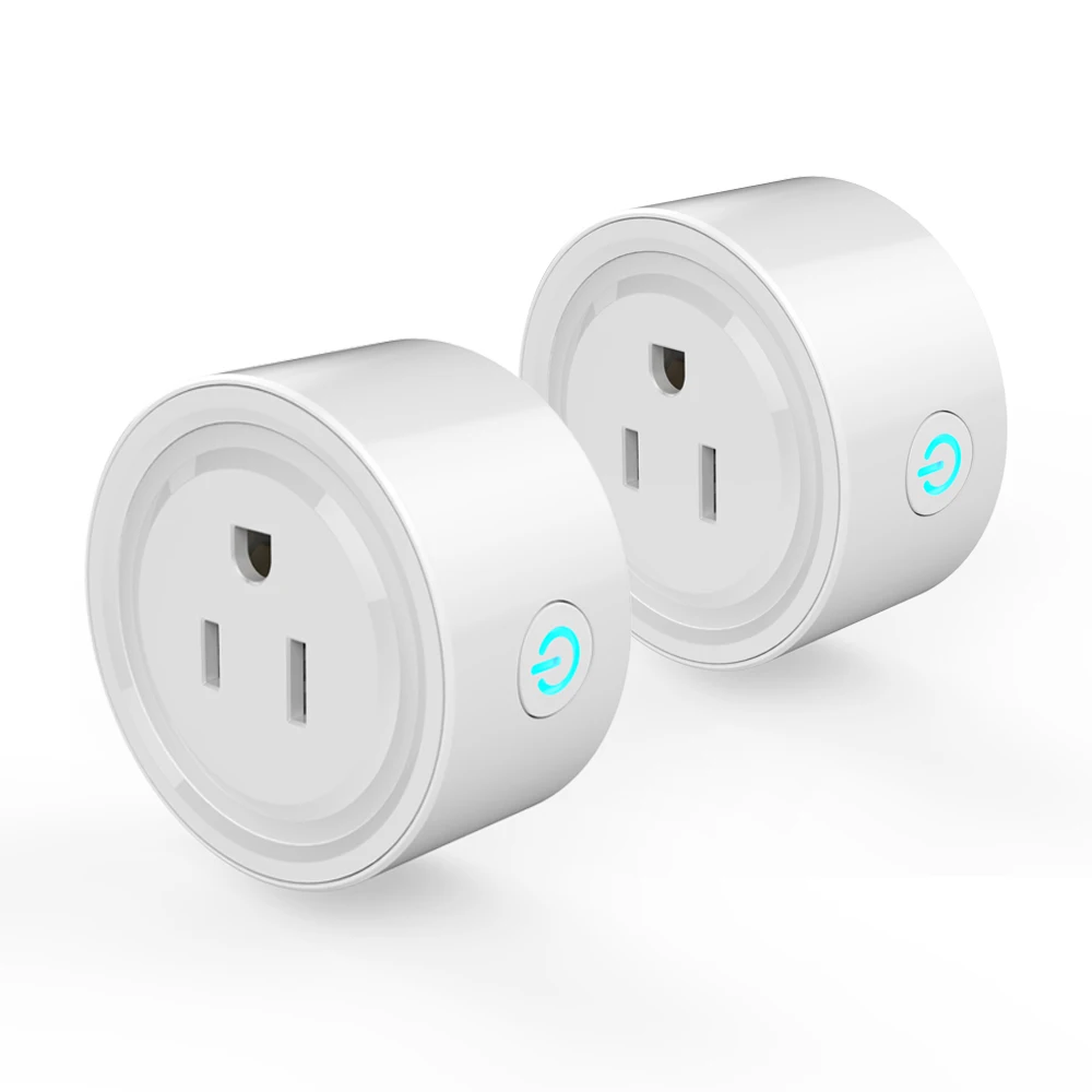 Wifi Smart Plug Wi-Fi с поддержкой мини-розетки приложение дистанционное управление беспроводной портативный автоматический таймер розетки с включения/выключения - Цвет: 2 PCS