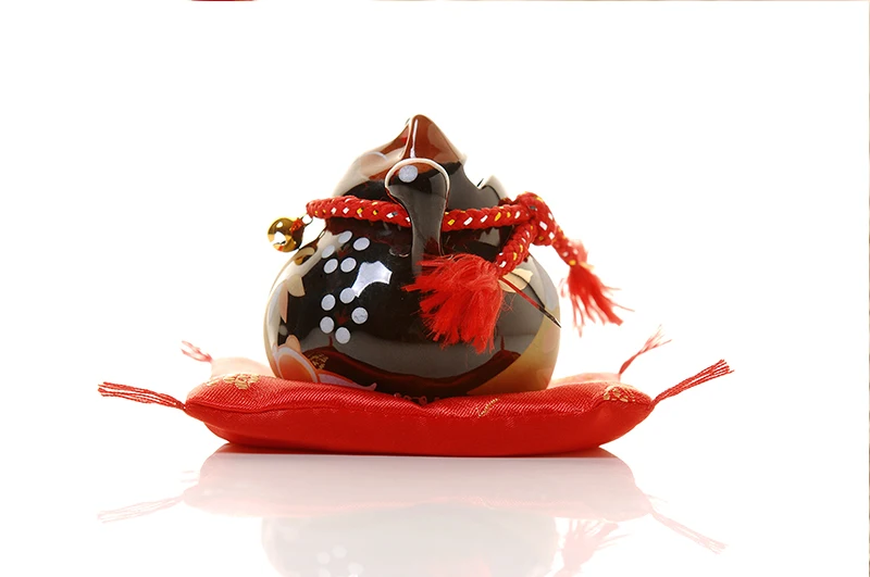 4 дюйма Черный lucky cat керамический lucky cat домашний Фарфор Декоративные Украшения Бизнес-Подарки lucky cat Копилка Feng Shui украшения