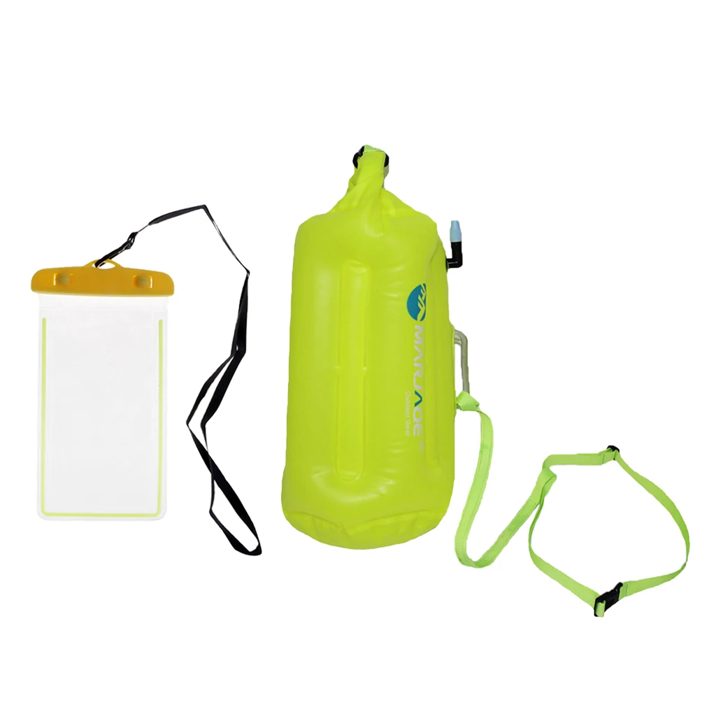 Fluo Yellow 20L Водонепроницаемый сухой мешок и телефон карман хранения шестерни мешок для гребли рафтинг - Цвет: Fluo Yellow