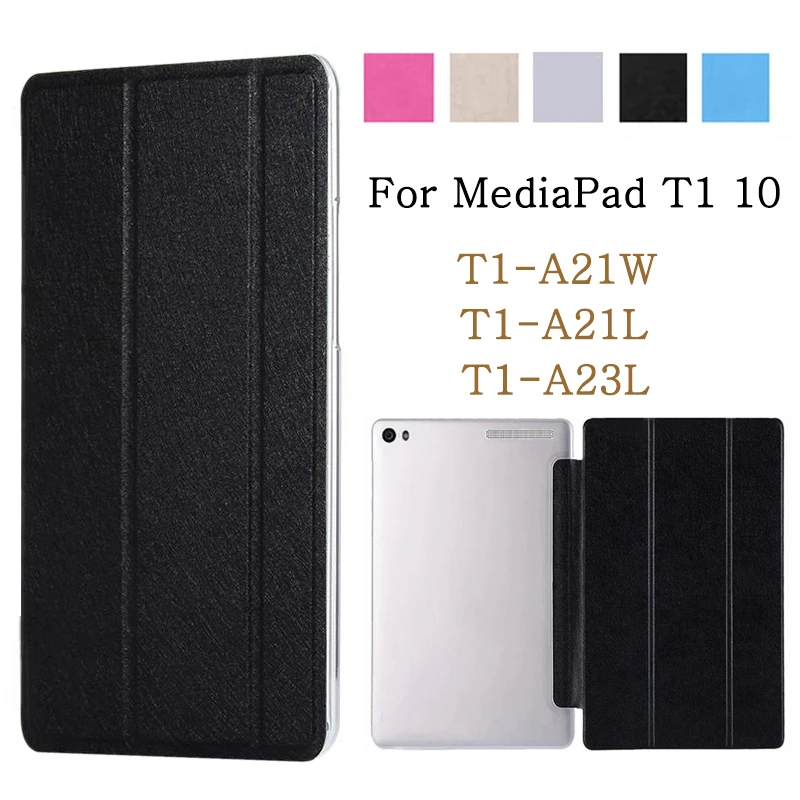 

Tablet case for funda Huawei MediaPad T1 10 case T1-A21W T1-A21L T1-A23L case PU leather flip cover stand case protective shell