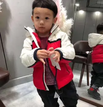 

kid's down and hooded coat top quality Children's winter hooded jacket
