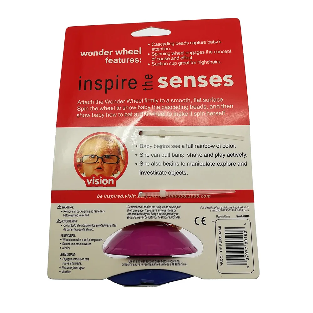 Sucker Wheel Rotating Ferris Rotating Windmill Rattle Baby Infant Highchair Toy Lovely beads and sound attract baby's attention Sucker Wheel Rotating Ferris Rotating Windmill Rattle Baby Infant Highchair Toy Lovely beads and sound attract baby's attention