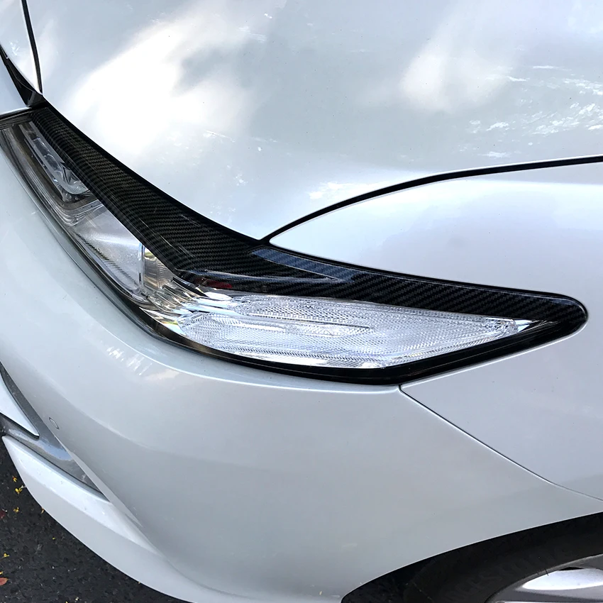 Автомобильные брови для головных фар наклейки на веки ABS Накладка для Toyota Camry+ аксессуары автомобильный Стайлинг