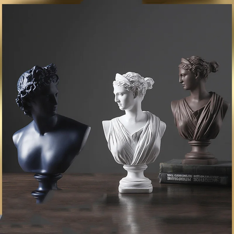 Статуя головы Давида Венеры из Европейской смолы, статуэтки богини для дома и гостиной, статуэтки для украшения офиса, рабочего стола, предметы интерьера