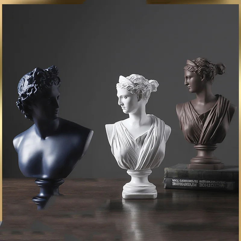 Goedkoop Europese Hars David Venus Hoofd Standbeeld Thuis Woonkamer Godin Sculptuur Beeldjes Decoratie Kantoor Desktop Meubel Ambachten