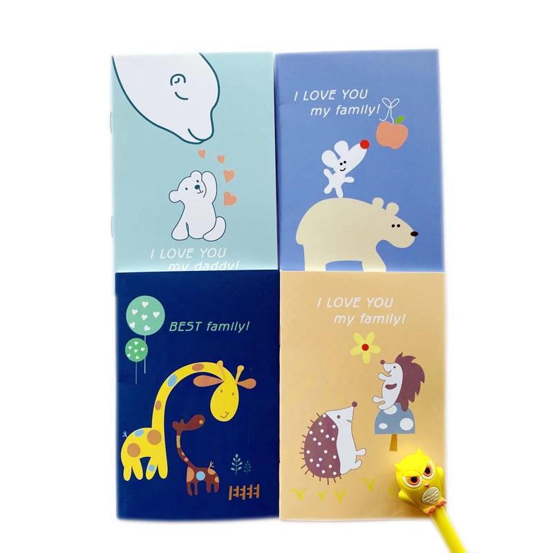 20 Pages Cute Animal Family Giraffe Bear Notebook Writing Diary Book Gift For Event School Office Supply Student Stationery 20 Pages Cute Animal Family Giraffe Bear Notebook Writing Diary Book Gift For Event School Office Supply Student Stationery