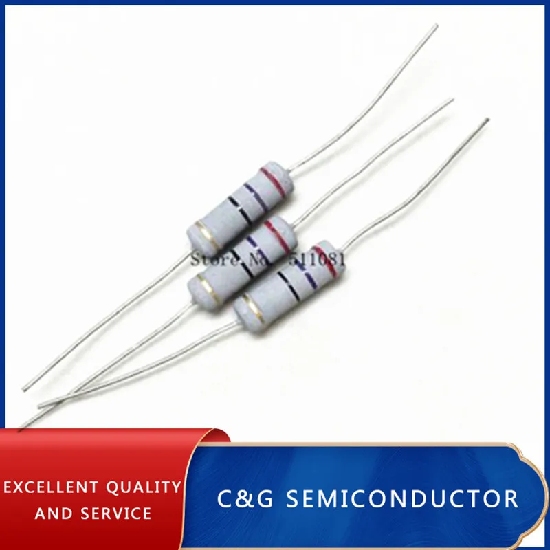 20PCS 3W 47K ohm 5% Carbon Film Resistors carbon film resistor