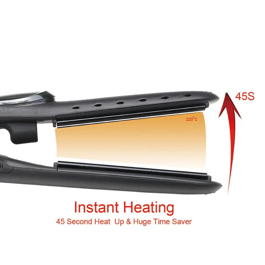 Профессиональный Выпрямитель для волос с паром керамический паровой утюжок