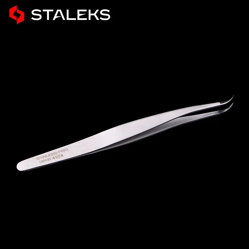 1pc STALEKS TE-41-3 High Quality Graft Eyelash Tool High Precision False Eyelash Tweezers Eyelash Makeup Assistance Tool 3