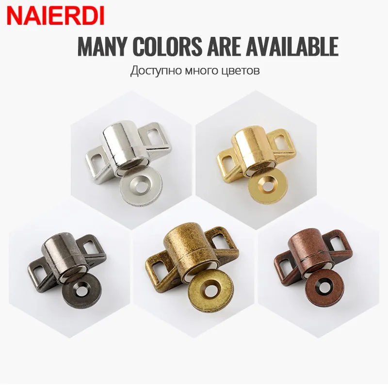 Magnetic Cabinet Catches NAIERDI Magnet Cabinet Door Catch Magnetic Furniture Door Stopper Strong Powerful Neodymium Magnets Latch Cabinet Catches