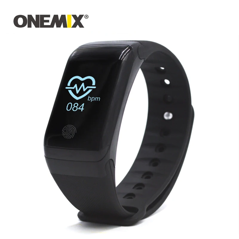 ONEMIX Men Fitness Sport Pedometer Smart Time Reminder Watch Outdoor Running Trackers Step Counter Bluetooth Bracelet Wristband