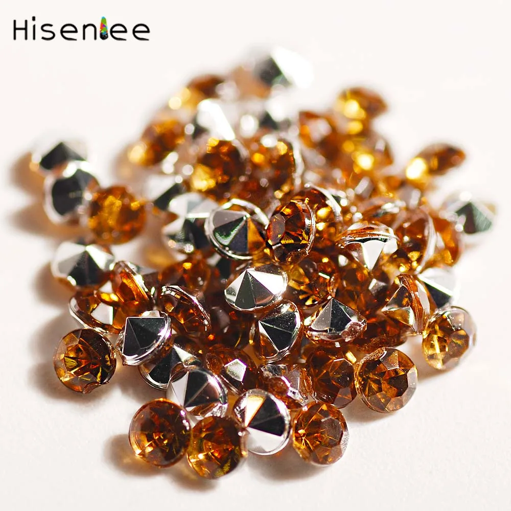 1000pcs / Pack 1.5mm New High Quality Color Micro Zircon Resin Shiny Crystal Rhinestone 3D Charm DIY Nail Jewelry Decoration - Цвет: Coffee