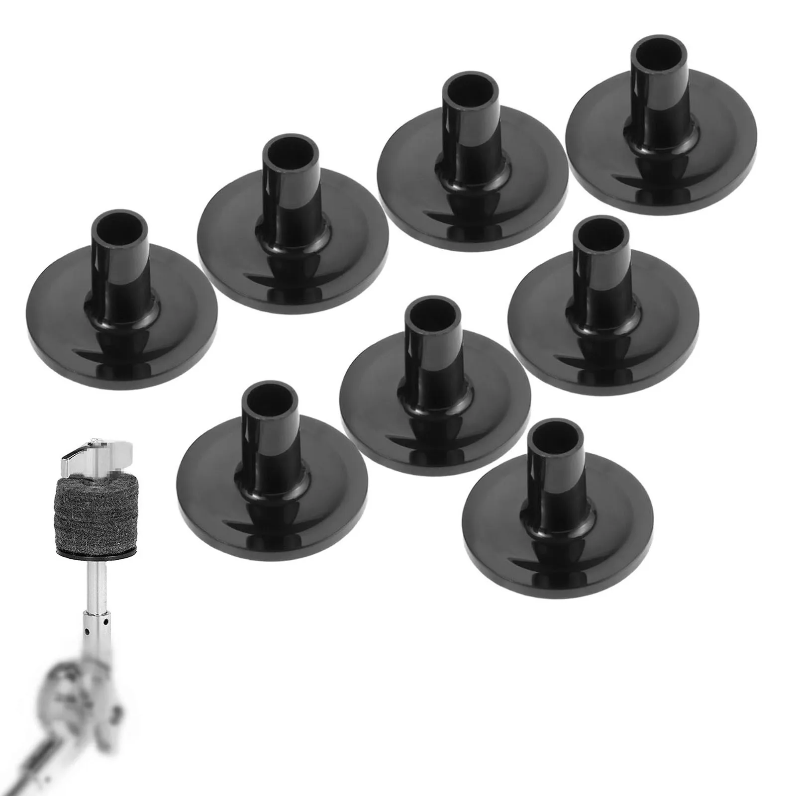 8Pcs Plastic Cymbal Sleeves Drum Cymbal Stand Base Replacement Kit